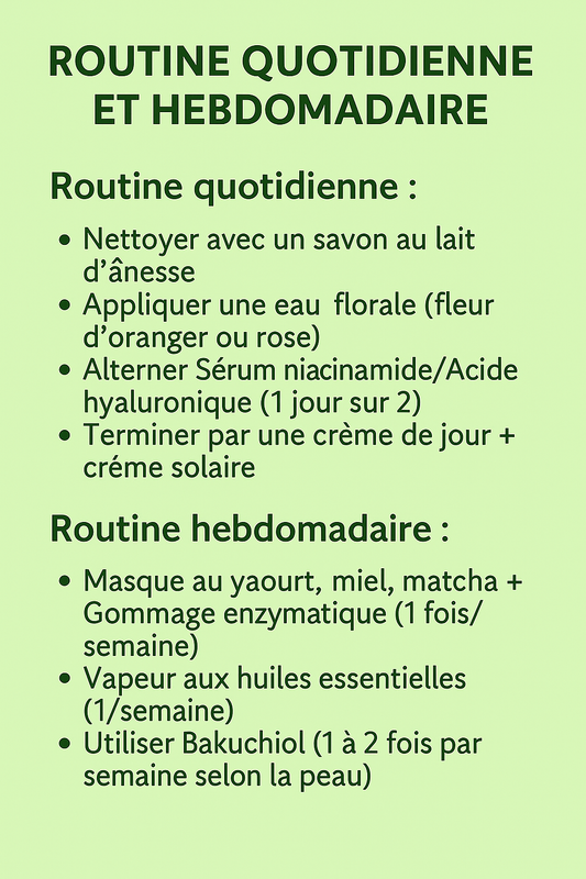 🌿 Ma routine hebdomadaire visage : naturelle, efficace & relaxante