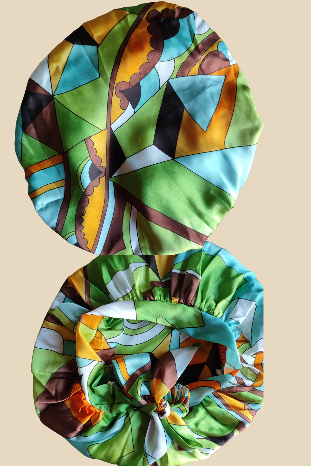 Bonnet de nuit Ikala Ngita – Fait main en France | Tissus upcyclés et doublés