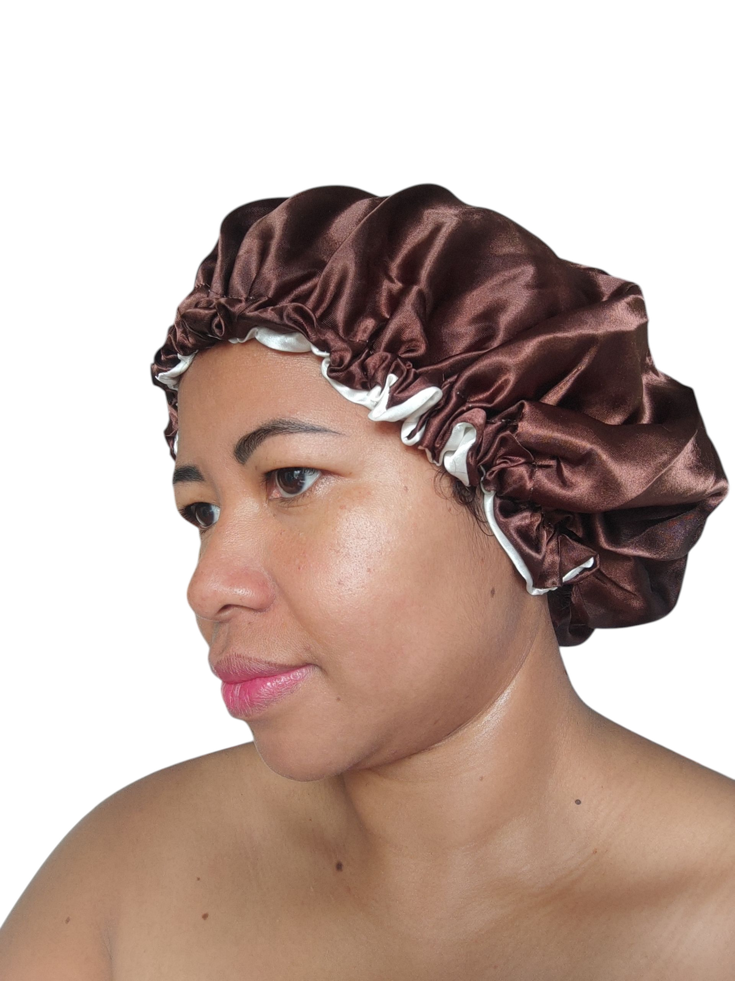 Bonnet de Nuit à effet Satiné réversible  – Confort & Protection