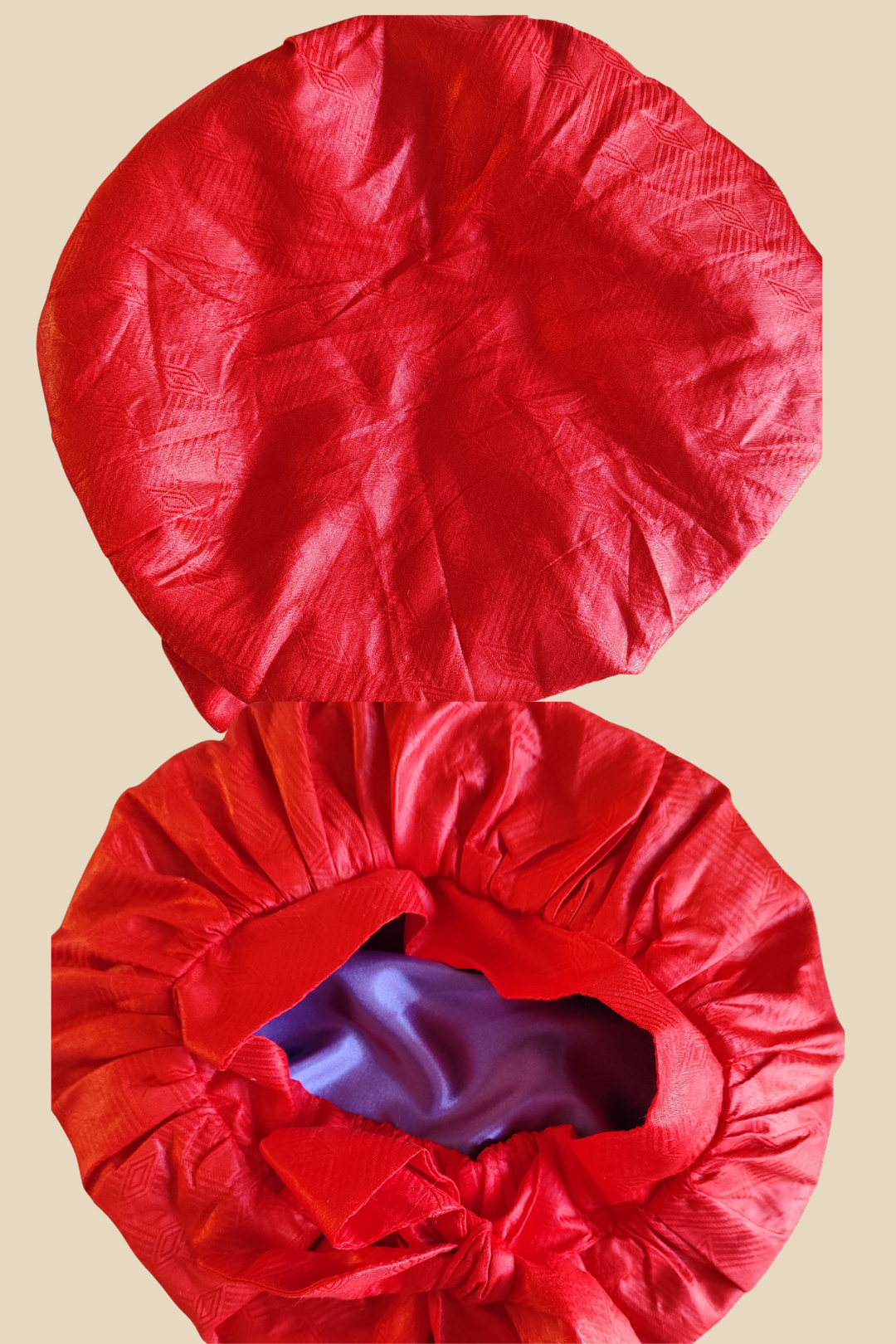 Bonnet de nuit Ikala Ngita – Fait main en France | Tissus upcyclés et doublés